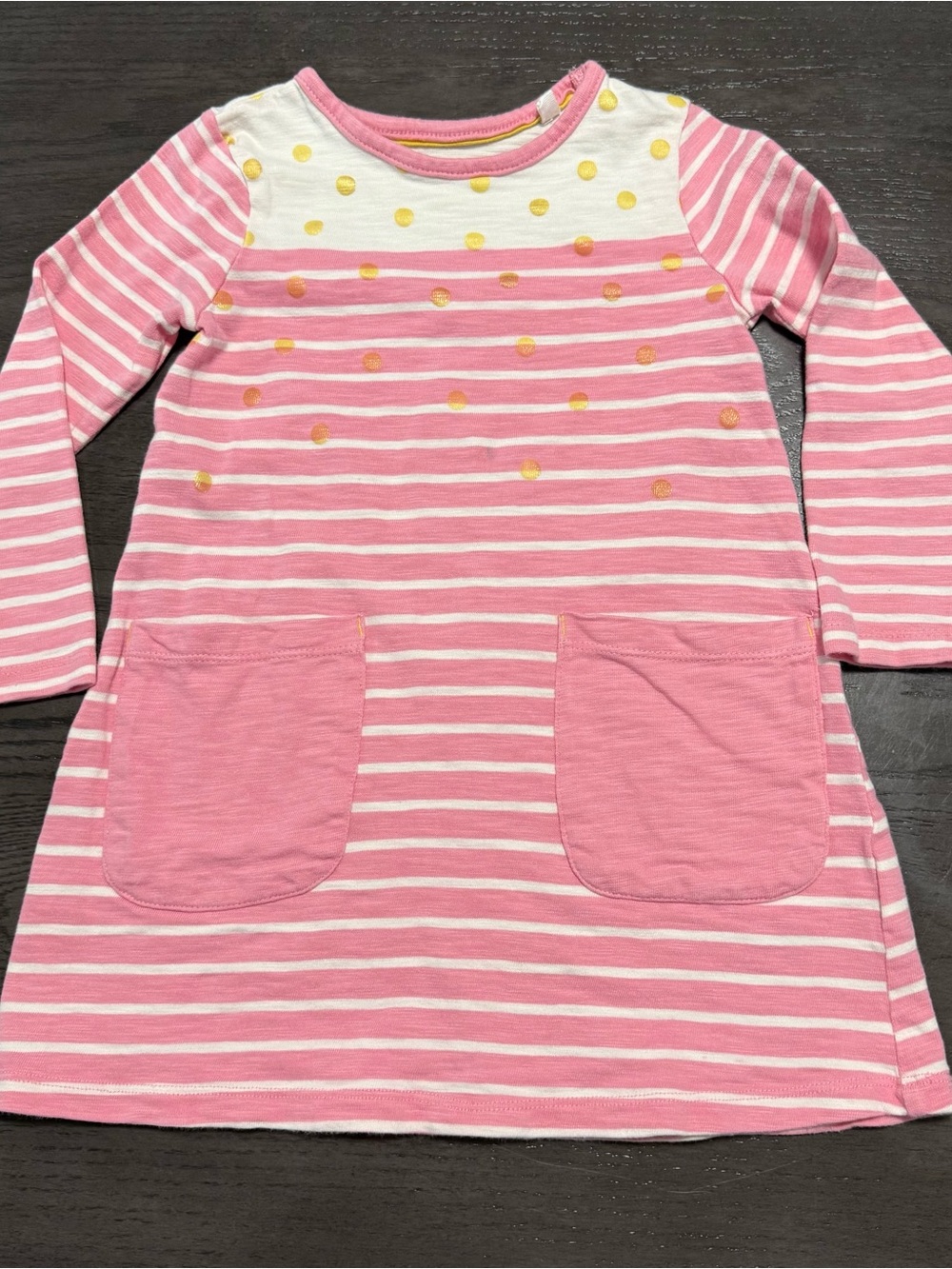 Mini Boden Girls Striped Dress
Size 3-4 Y Cotton
